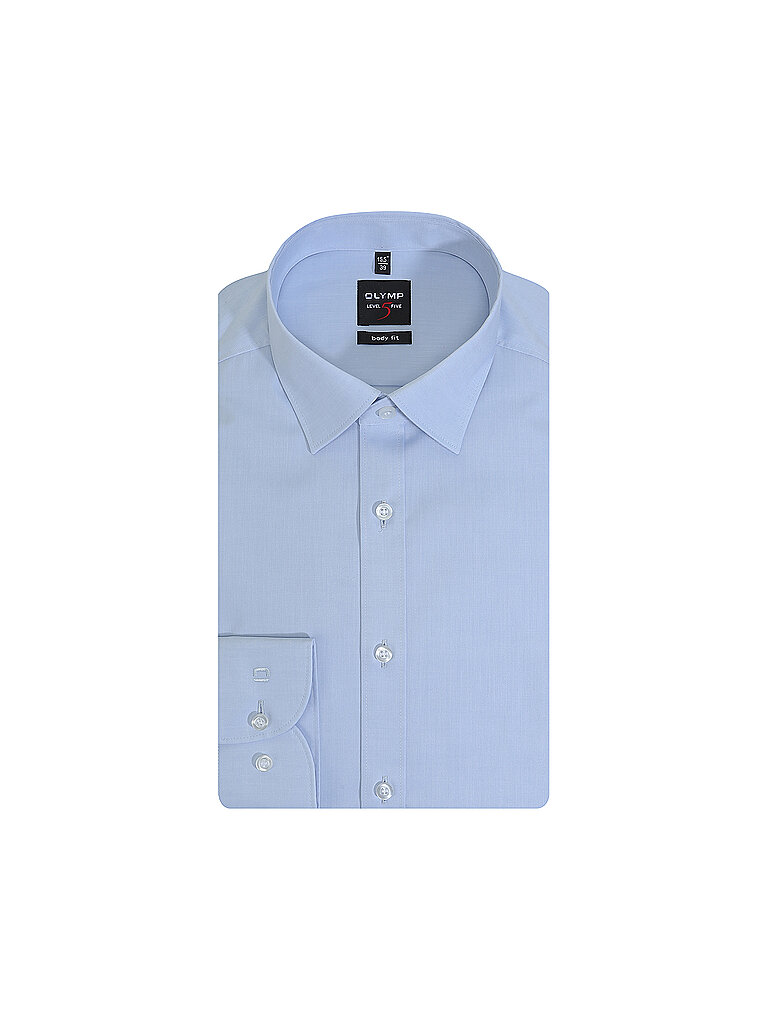 OLYMP Level Five Hemd Body Fit Hellblau 43 4